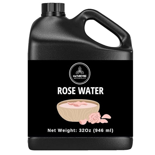 Naturevibe Botanicals Pure Rose Water Toner 32 oz ??Hydrating Facial Mist & Hair Spray | 100%