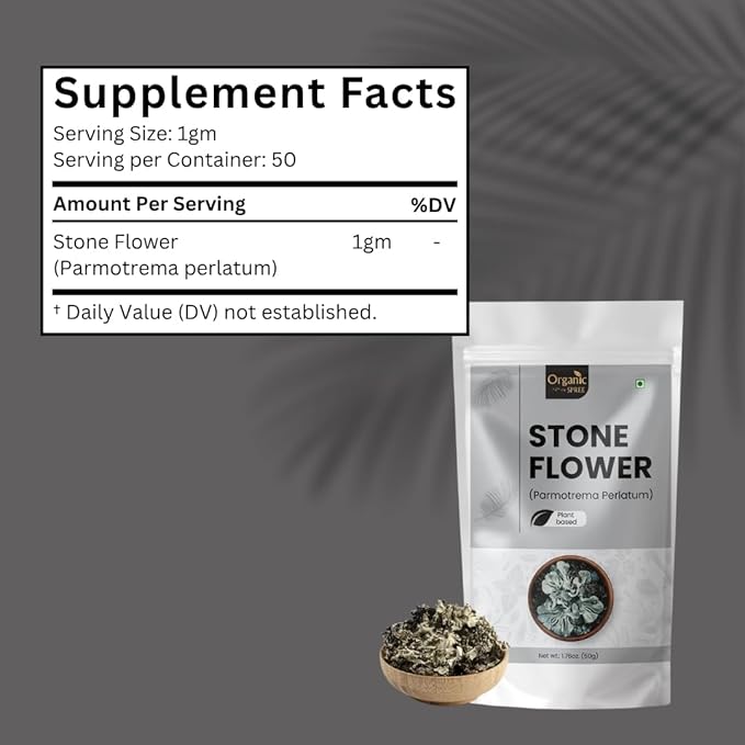 Organic Spree Stone Flower 50g – Dagad Phool (Kalpasi) – Aromatic Culinary Herb for Traditional Cooking - Pack of 3