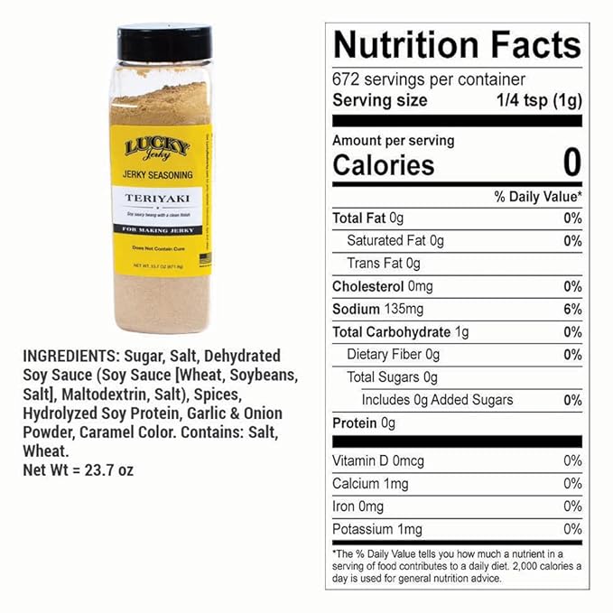 Lucky Jerky Seasoning (Teriyaki - 23.7oz)
