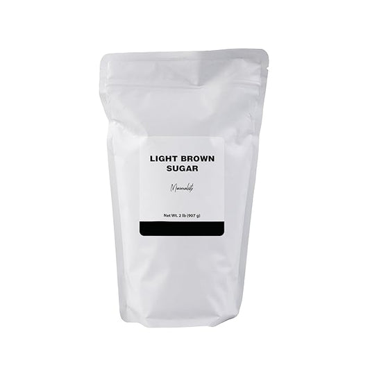 Minimalist Light Brown Sugar, Ideal for Baking and Sweetening, Packaged in a Resealable Bag (2 Pound)