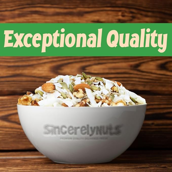 Sincerely Nuts Ultimate Nutrition Keto Trail Mix (2 LB)- Pumpkin Seeds, Coconut, Sunflower Seeds, Almonds, Walnuts- Gluten-Free Food, Vegan, and Kosher -Snack for Keto Diet