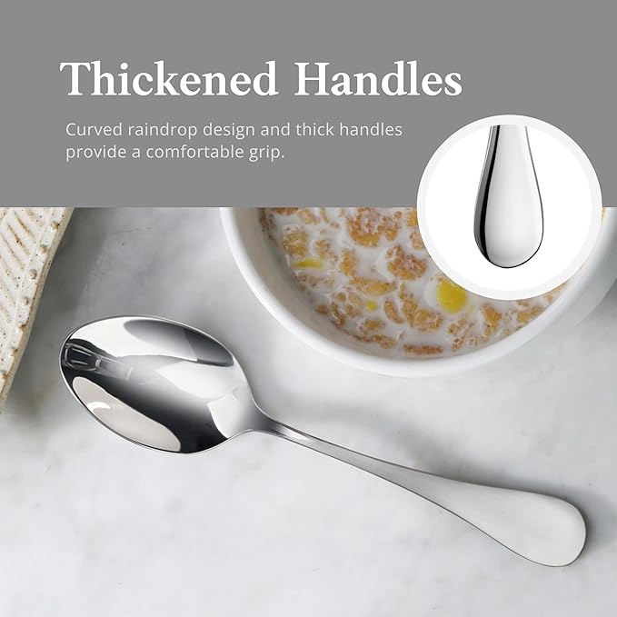 Artaste Rain 18/10 Stainless Steel (Matte, Teaspoon (12-Piece))