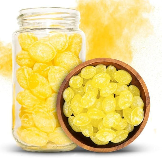 NY Spice Shop Sanded Lemon Drops - 3 Pound Lemon Hard Candy - Old Fashioned Candy - Candy Bulk - Tangy and Sweet Delicious Candy - Healthy Snacks
