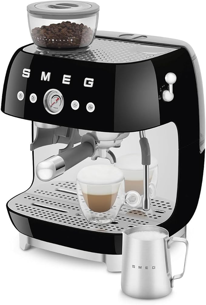 Smeg Semi-Automatic Espresso Machine (Black)