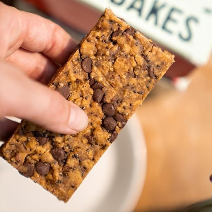 Taos Bakes - Peanut Butter Chocolate + Butterscotch - Snack Bars - 6g Protein, Gluten Free, Plant Based, & Vegan Granola Bars - Filled w/Flax Seeds, Chia Seeds, & Peanut Butter - 12 Pack, 1.8oz ea