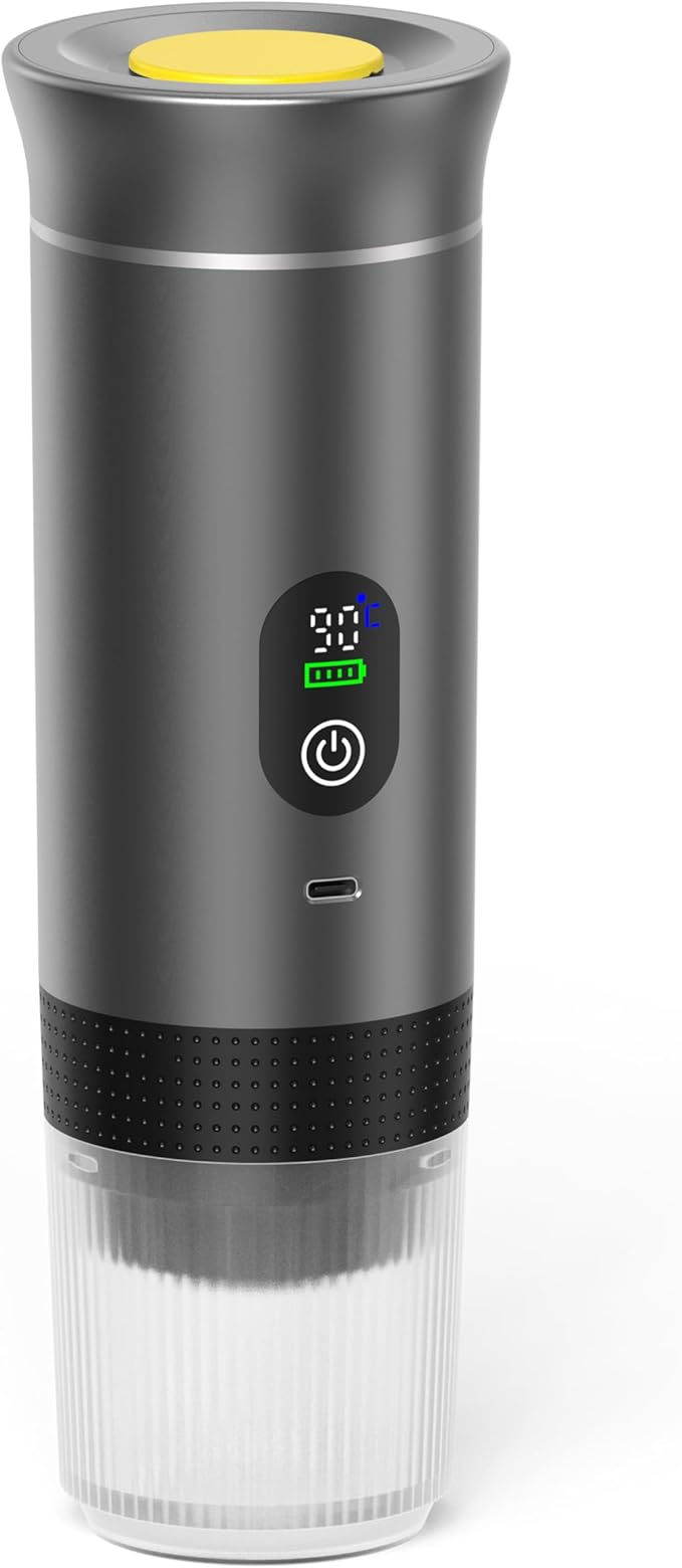 Automatic Espresso Maker ??Dual Hot & Cold Brew ??20 BAR Pressure ??Compact Portable Coffee Machine with Rapid Heating ??Built-In Transparent Cup ??Travel-Friendly Design