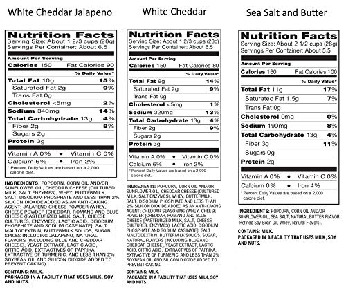 Colorado Jack Gourmet Flavored Popcorn - Colorado Jack Popped Corn in Legendary Flavors (Variety pack of 3 (White Cheddar, Jalapeno, Sea Salt))
