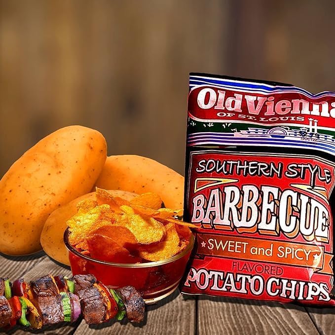 Old Vienna of St. Louis Southern Style Sweet and Spicy BBQ Chips 1oz Bags (12 Pack) Snack Box by TranadaCo