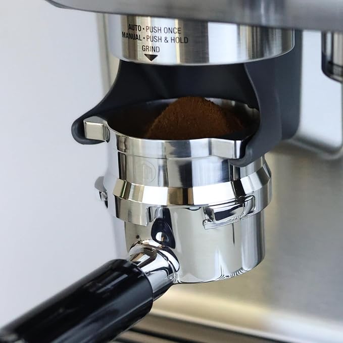 54mm Bottomless Portafilter 3 Ears ABS Handle ??Fits Breville Barista Express, Bambino, Impress, Duo Temp Pro and Infuser ??Includes 18g Filter Basket Hands-Free Dosing Funnel & 1.7mm Puck Screen