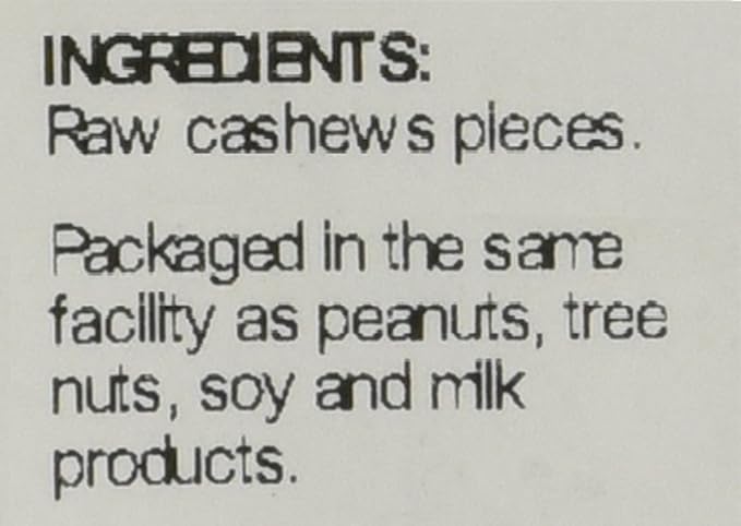 Sincerely Nuts - Raw Cashews Pieces Unsalted | Healthy Snack, Source of Protein | Keto and Paleo Friendly Gourmet Quality Vegan | Organic Cashew Nuts Bulk,1 (LB) Bag