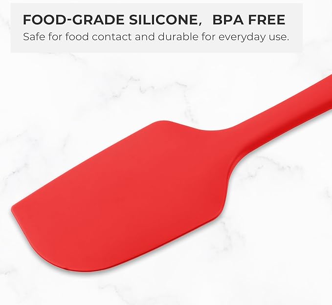 Elihome Mini Silicone Basting Pastry Brush, Cooking Brush for Oil Sauce Butter Marinades, Food Brushes for BBQ Grill Kitchen Baking, Baster Brushes Baste Pastries Cakes Meat Desserts, Food Grade, Red