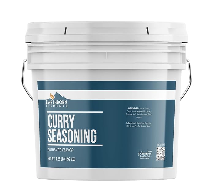 Earthborn Elements Curry Seasoning 1 Gallon Bucket, Cooking, Aromatic Spice Mix
