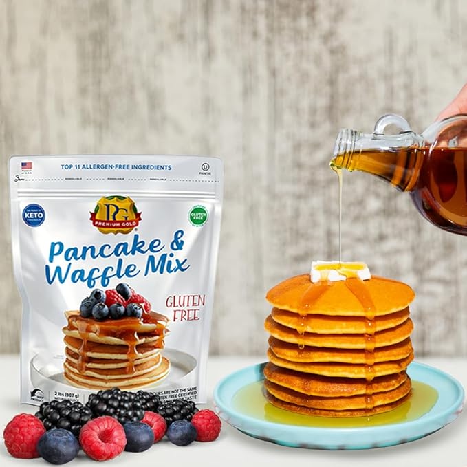 Premium Gold Gluten Free Pancake and Waffle Mix | 2lb