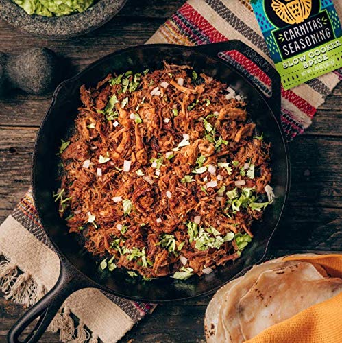Siete Carnitas Seasoning Mix | Slow Cooker Spices | Gluten Free | Vegan | Paleo | Preservative Free (6 Packets) 42 Servings