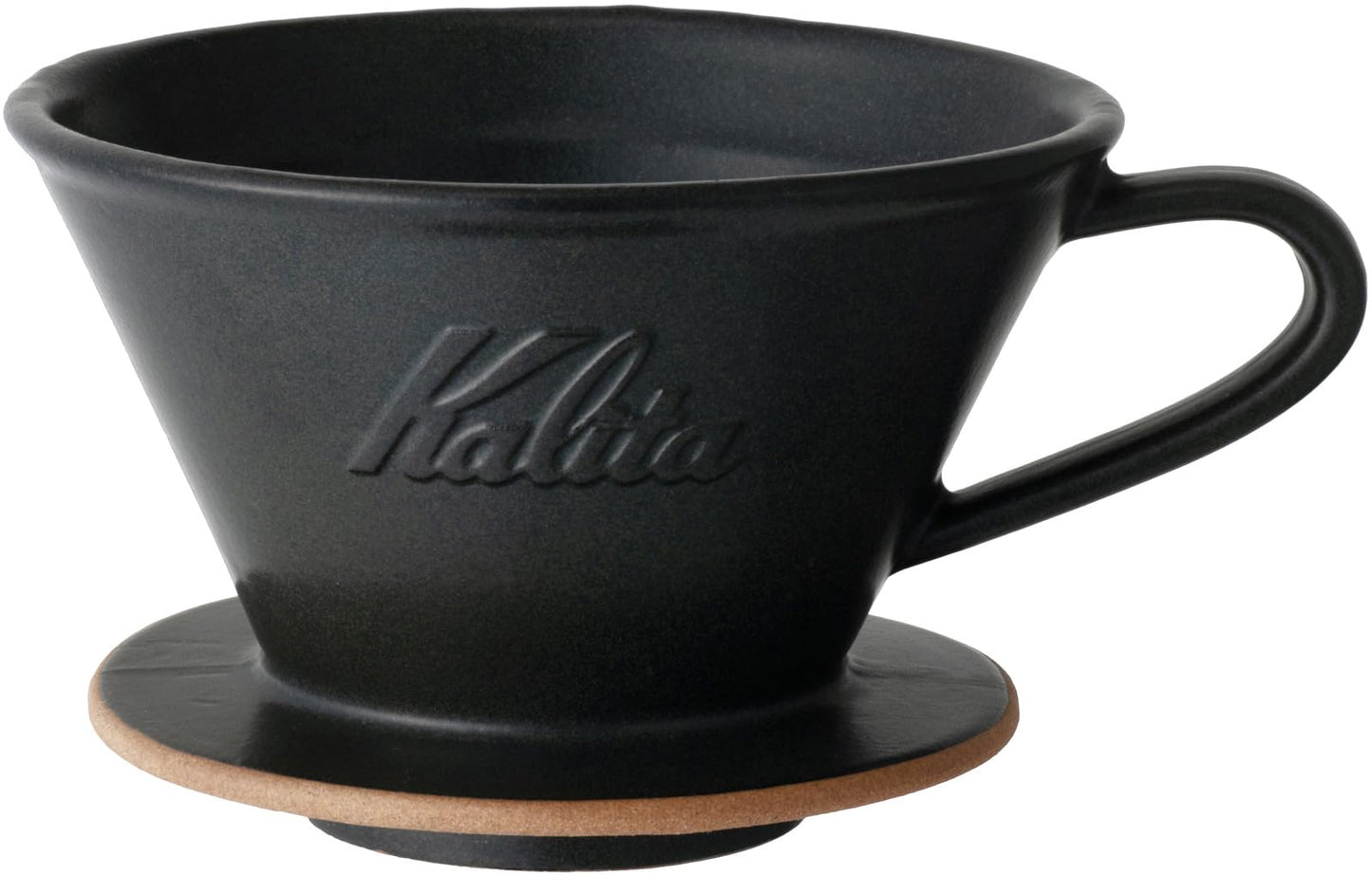 Kalita Coffee Dripper Mino Ware, High Heat Retention, Ceramic for 2 to 4 People, Sand Black, #02107