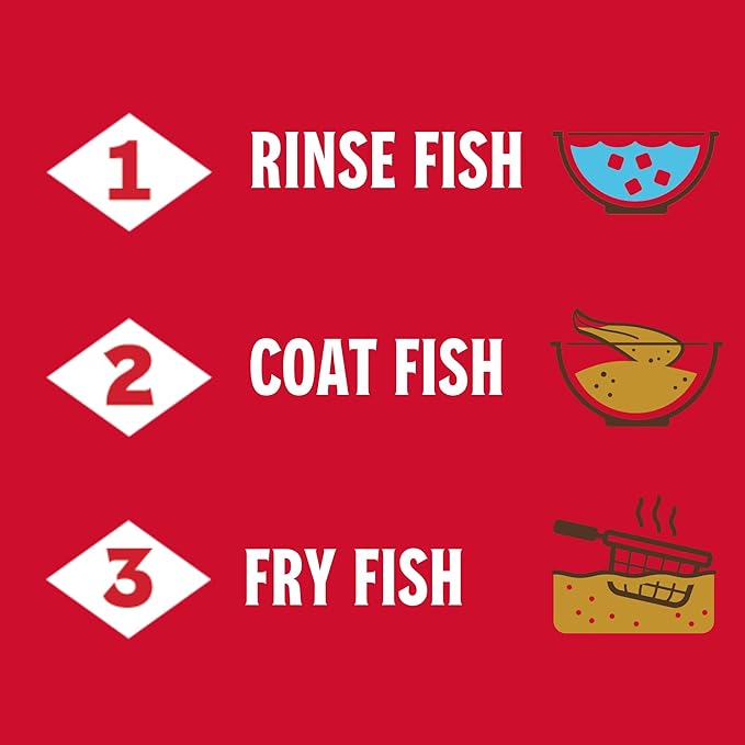 Louisiana Fish Fry Seasoned Fish Fry Seafood Breading Mix 10 oz. (Pack of 1) - Season and Cook All Your Fish, Shrimp, Oysters, Vegetables, and More to Crispy Perfection (Exclusive Amazon Recipe Card Included)