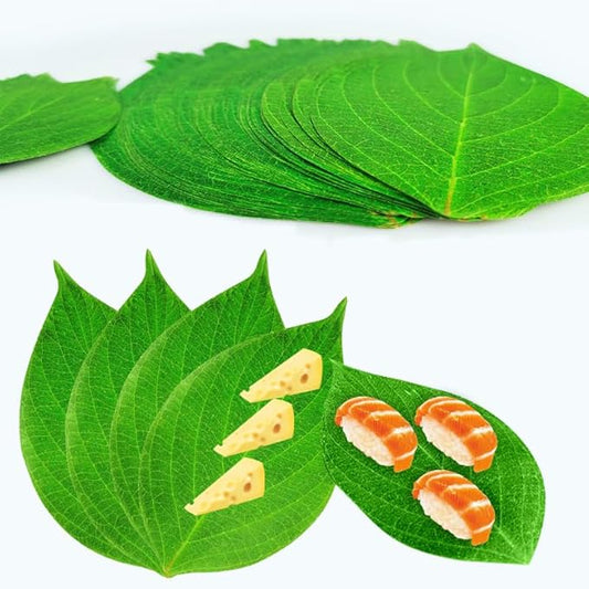 50 Pcs Green Leaf Parchment Paper & Cheese Paper ??50 Large (12") for Charcuterie Boards, Perfect for Party Decorations and Holiday Serving