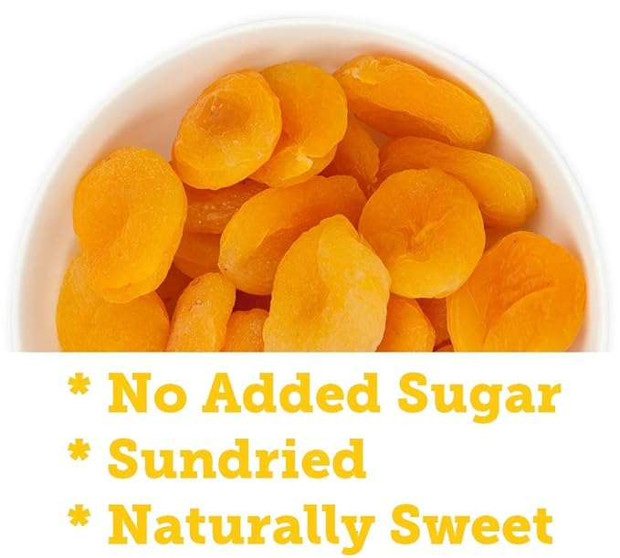 Nutbox | Dried Apricots Turkish | 2 pounds (32 ounces), No Added Sugar, Naturally Sweet, Gluten Free, Good Source of Vitamin E and Potassium Packed fresh in Resealable Bulk Bags