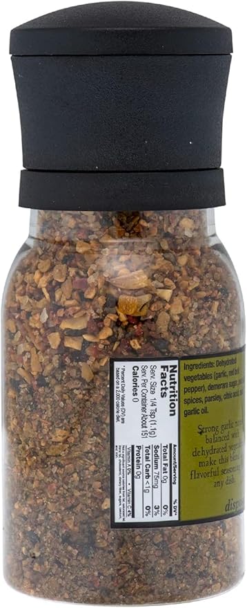 Olde Thompson Roasted Garlic & Herb Grinder, Salt and Spice Blend, 5.9 Ounce