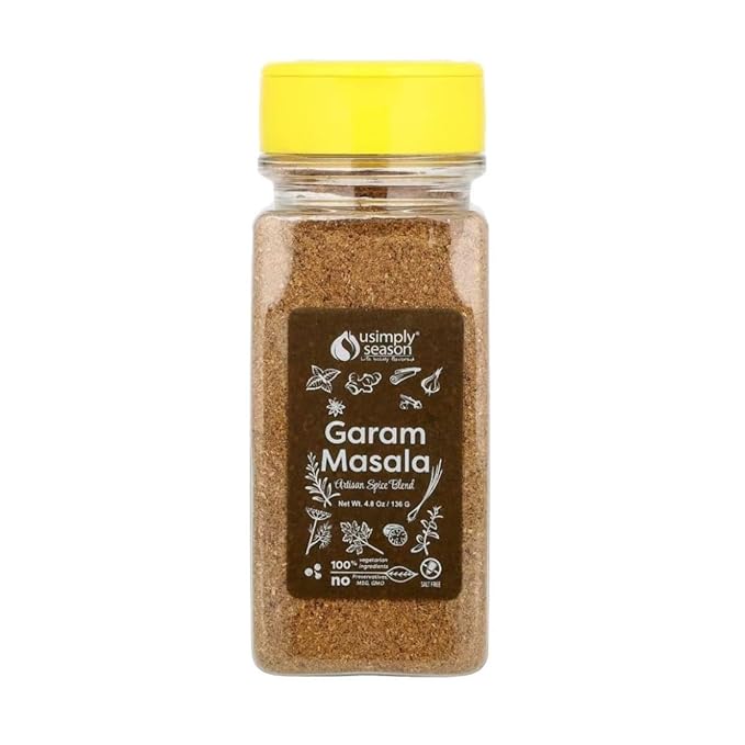 USimplySeason Garam Masala Spice Blend (4.8oz) - Warm & Aromatic Spice for Indian-Inspired Dishes & More - Made in USA