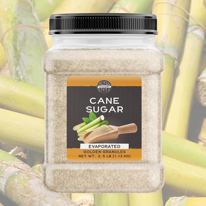 Birch & Meadow Cane Sugar, 2.5 lb, Sweetener, Baking & More