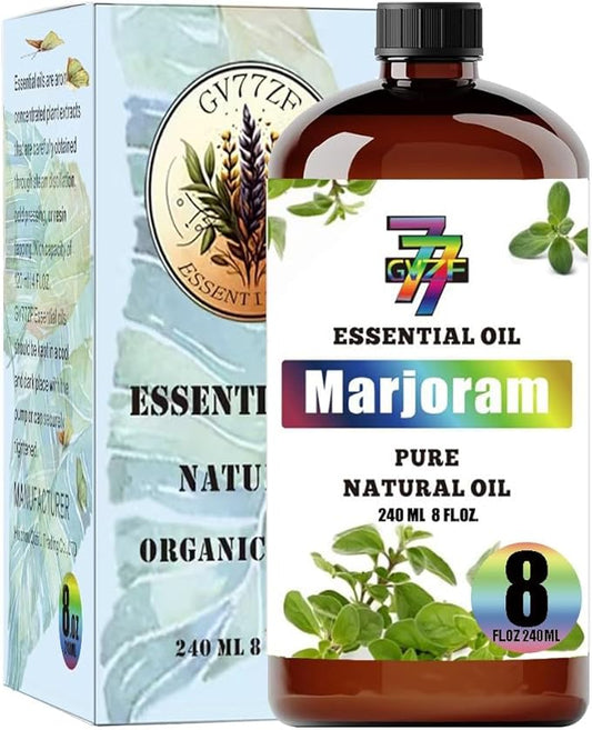 Marjoram Essential Oil (8 oz / 240 ml) ??Marjoram Oils for diffusers, humidifiers, Home Baths, Cleaning Products, Yoga, DIY Soaps and DIY Scented Candles