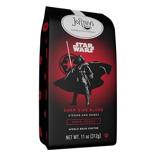 Joffrey's Coffee - STAR WARS??Dark Side Blend, STAR WARS Licensed Coffee Collection, Artisan Dark Roast, Strong & Smooth Taste, Brew or French Press (Whole Bean, 11oz)