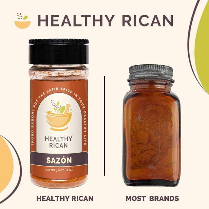 Healthy Rican Salt-Free Adobo, Sazon, Sofrito Seasoning Mix Bundle Non-GMO, No MSG, No Preservatives, Gluten-Free, Keto, Whole30, Diabetic Friendly (SF Variety Bundle)