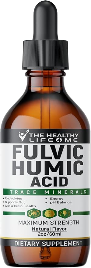 Fulvic Acid + 72 Trace Minerals | Fulvic Humic Acid | Digestion | Hydration | Keto, Dietary Supplement Drop| Energy | pH Balance | 2-Month Supply | The Healthy Life 4 ME