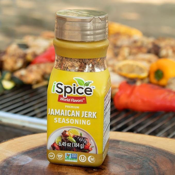 iSpice - JAMAICAN JERK SEASONING World Flavor Super Spice Blend | All Natural | Ready to use as is | No preparation is necessary
