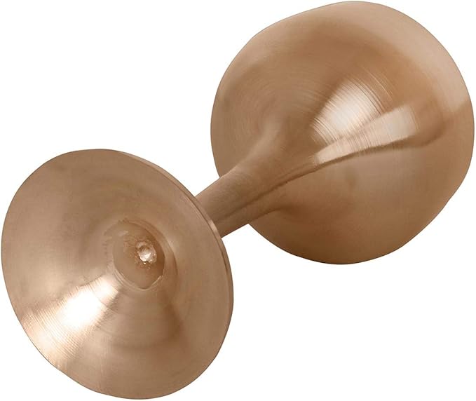 DeKulture Handmade Bronze Kansa Ayurveda Glasses Sake Cup Tumbler for Barware, 1.5 x 4.0 (DH) Inches 1.7 oz