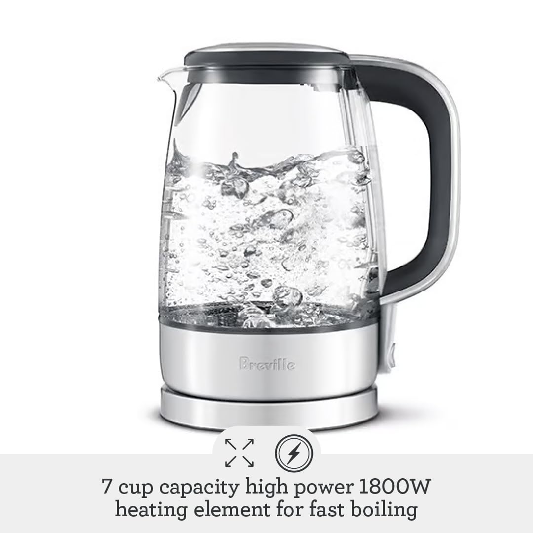 Breville BKE595XL Crystal Clear Kettle, Brushed Stainless Steel