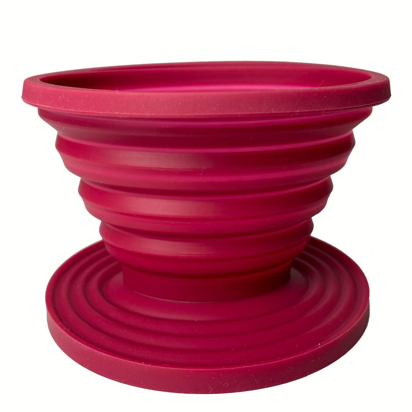 Attsky Collapsible Pour Over Coffee Dripper for Camping, 2-Pack, Red
