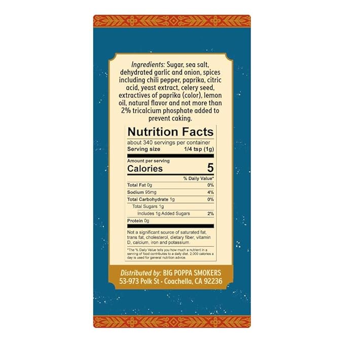 Big Poppa's Competition Stash Seasoning – Gluten-Free Spice Seasoning Mix for Pork, Chicken and even Vegetables for Cooking - Special Blend of Spices to Unleash BBQ Mastery (12 Oz)