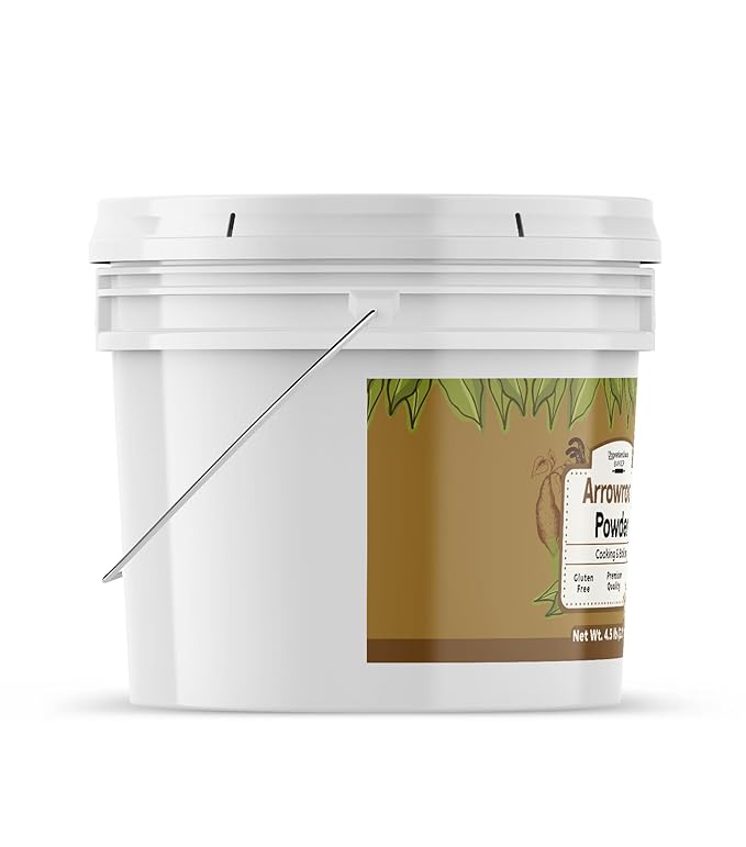 Unpretentious Arrowroot Powder, 1 Gallon, Raw, Non-GMO & Gluten-Free, Paleo Friendly