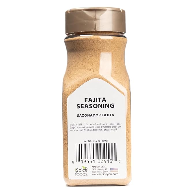 iSpice FAJITA SEASONING | All-Natural, Non-GMO, Gluten-Free, Keto friendly Seasoning | 10.2oz (289g)