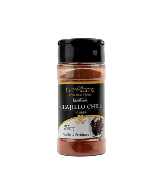 GranAroma Guajillo Chile Powder, Mexican Cuisine, Soups & Sauces (2 Ounce)