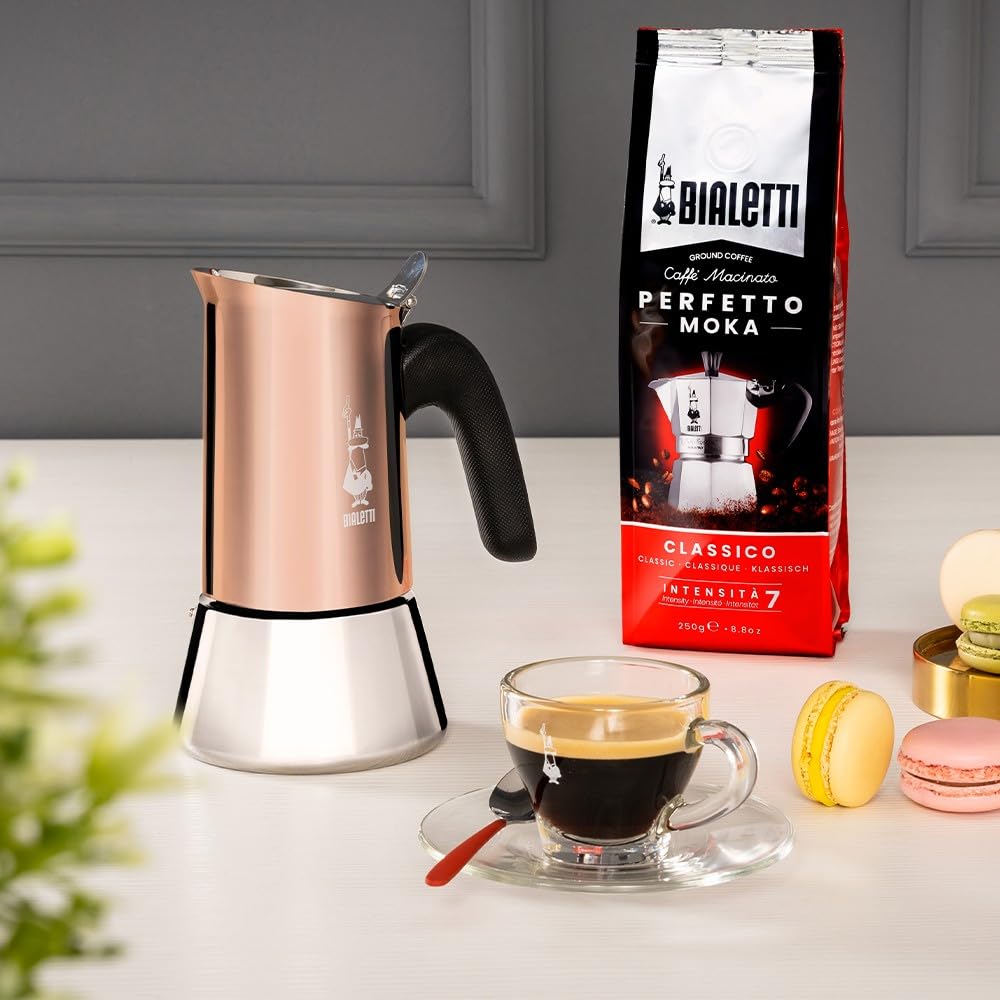 Bialetti - New Venus Induction, Stainless Steel Stovetop Espresso Coffee Maker, Suitable for all