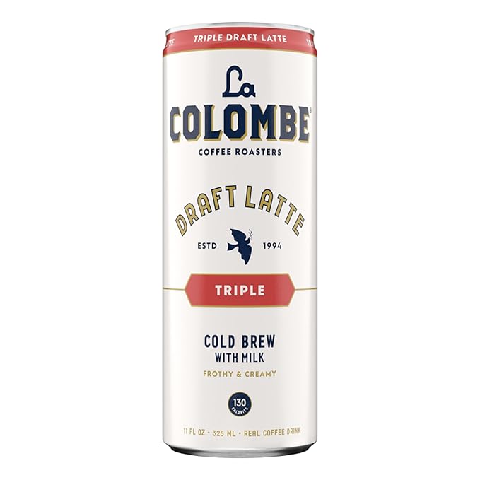 La Colombe Coffee, Triple Draft Latte, 11 fl oz Cans (Pack of 12), Coffeehouse Quality Cold Brew, Specialty Grade Coffee Beans, Ready-to-Drink On-the-Go