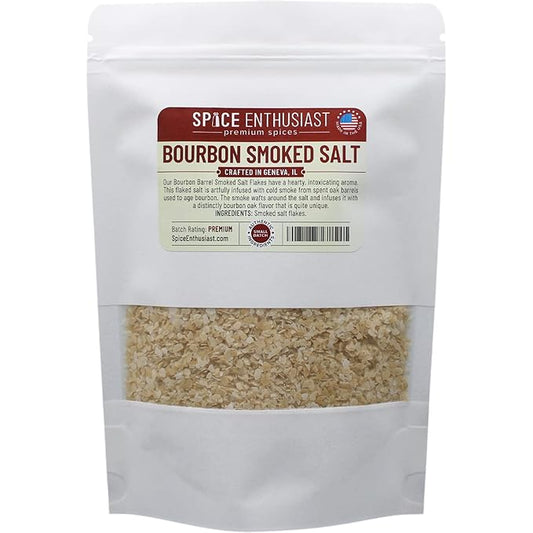 Spice Enthusiast Bourbon Barrel Smoked Salt Flakes - 4 oz