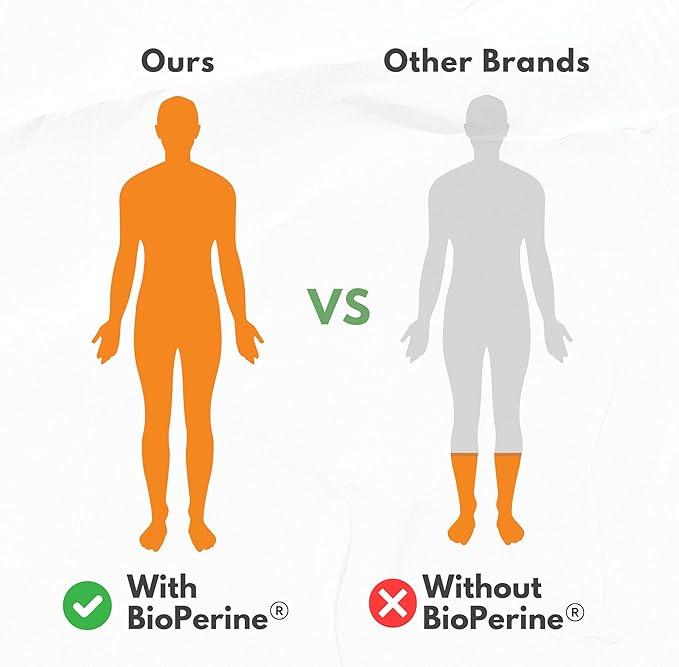 Turmeric Curcumin with Ginger ??1750mg High-Potency Formula with 95% Standardized Curcuminoids and Ginger Extract ??Black Pepper for Enhanced Absorption ??60 Vegan Capsules
