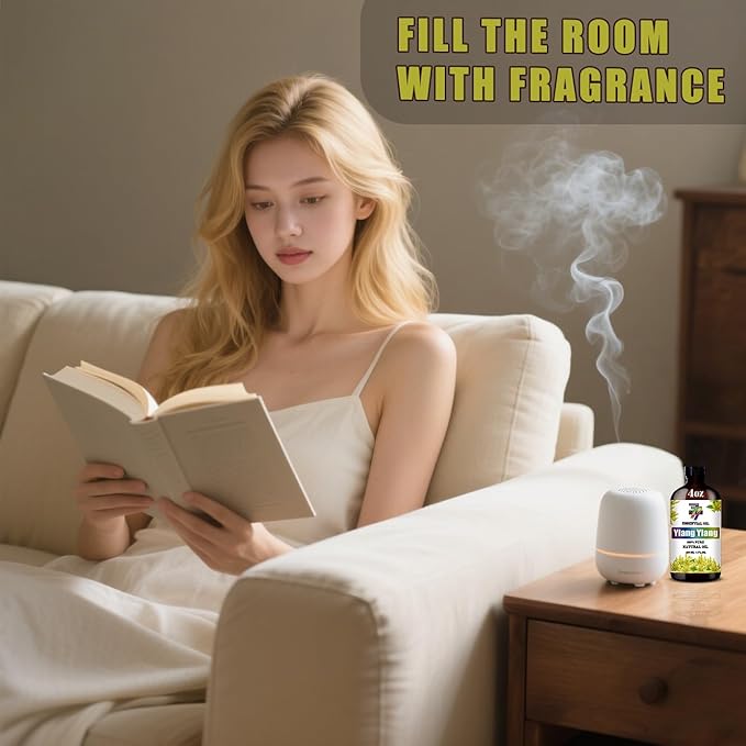 Ylang Ylang Essential Oil (4 oz / 120 ml) ??Ylang Ylang Oils for diffusers, humidifiers, Home Baths, Cleaning Products, Yoga, DIY Soaps and DIY Scented Candles