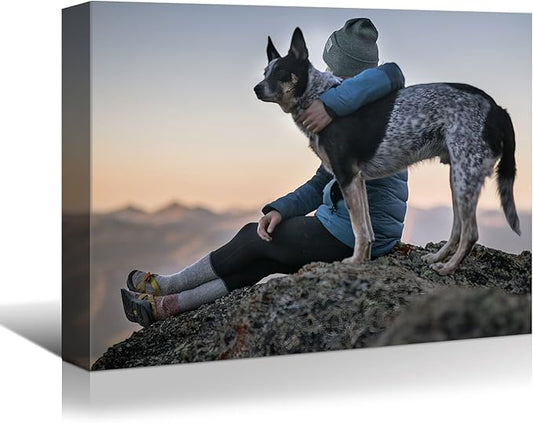 Hoopwarte Custom Canvas Prints with Your Photo, Custom Photos on Canvas Transform Pictures into Stunning Framed Wall Art-Personalized Prints Pictures Wall Art Decor(20L x16W 50x40cm)