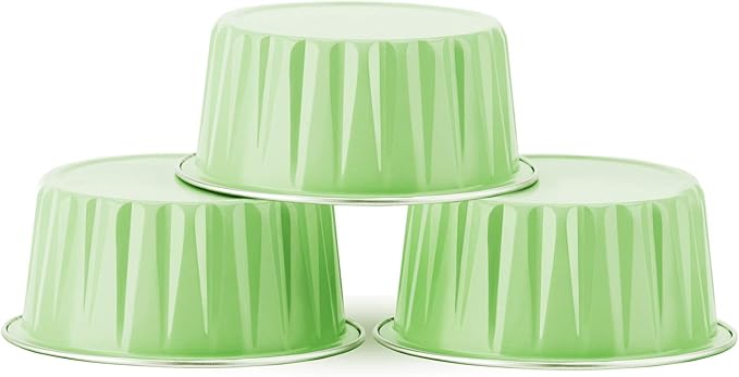 EUSOAR Disposable Foil Ramekins with Lids, 30pcs 5oz 125ml Aluminum Foil Muffin Liners Cupcake Baking Cups, Mini Pie Pans with Lids, Disposable Foil Baking Cups Containers for Creme Brulee or Cupcake