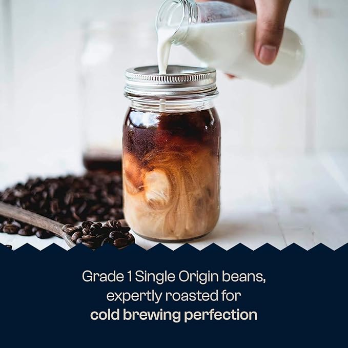 Organic Cold Brew Coffee Peru Reserve Single Origin Peruvian Coarsely Ground - 5 lb. Bag - Medium Roast