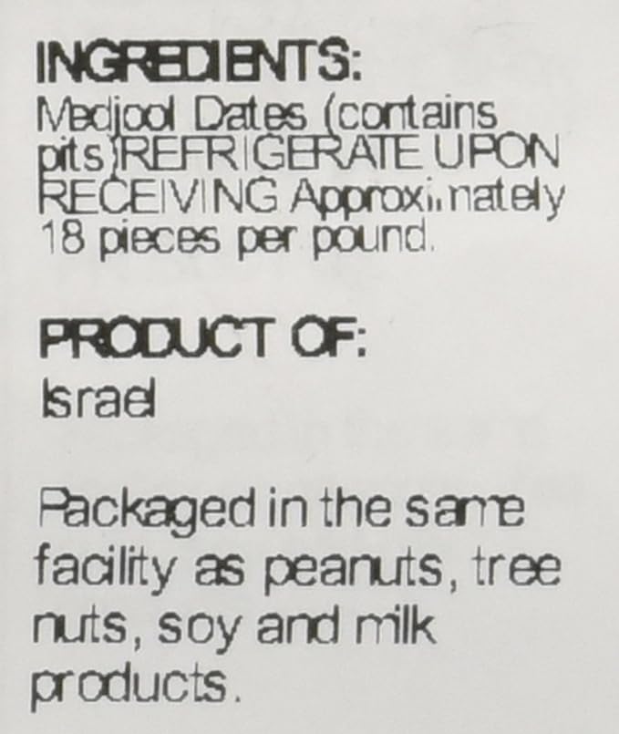 Sincerely Nuts Large Unsweetened Medjool Dates, 5Lb - Fresh, No Sugar Added Date Fruit Snack - Unsulfured Medjools with Rich Natural Flavor Extra Large & Fancy Dates - Kosher, Gluten-Free and Vegan