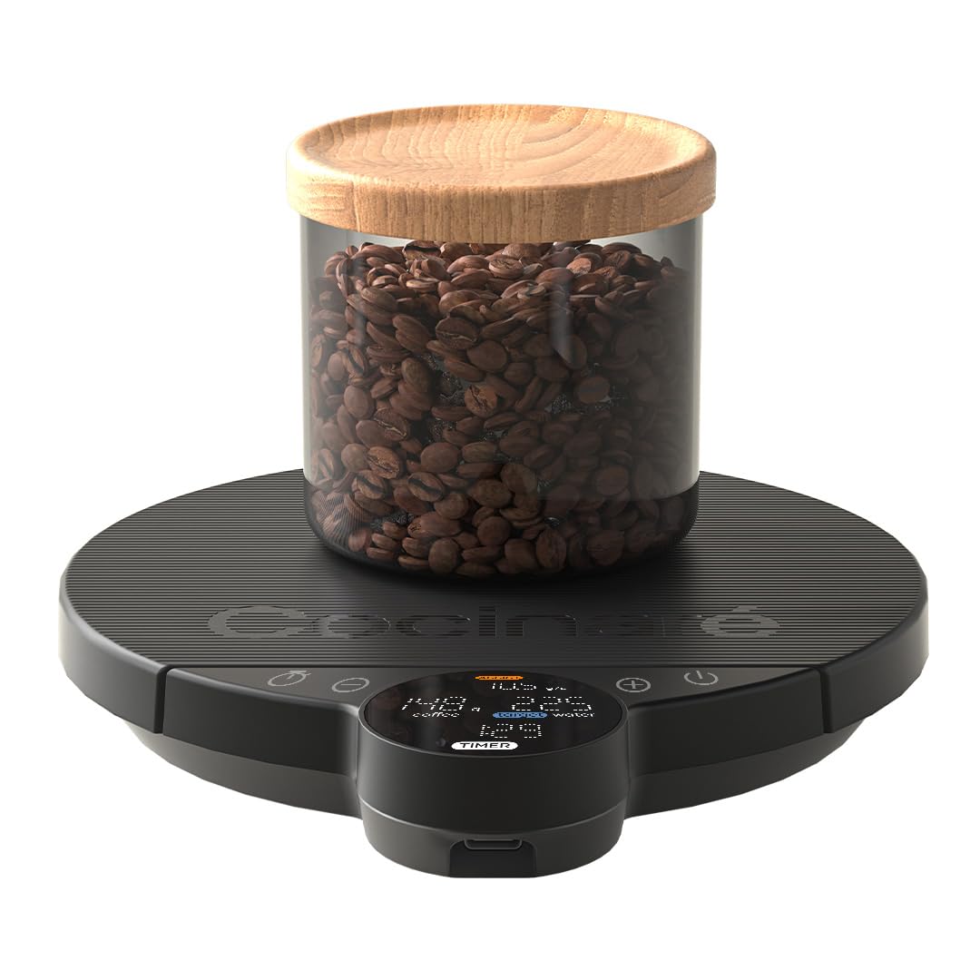 Cocinare Balance Lite Coffee Scale with Timer, 3kg/0.1g Precision Digital Scale for Pour-Over