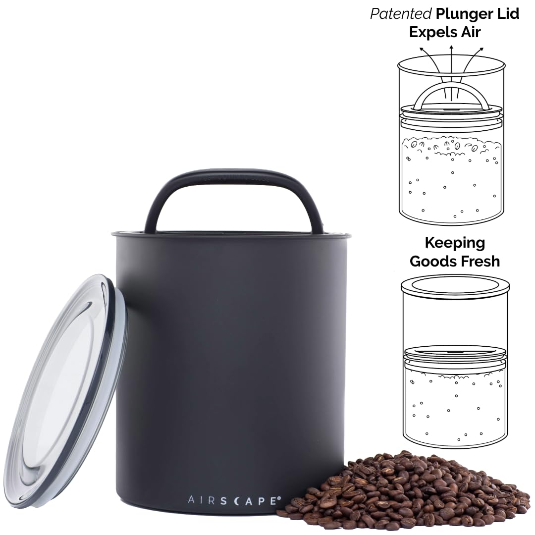 AirScape by Planetary Design | 2.2 lbs Coffee Storage | Matte Black