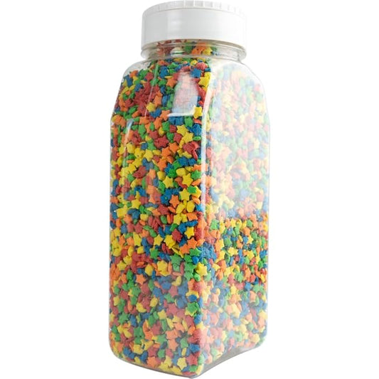 Cake Mate Bright Stars Confetti Sprinkles ??Colorful Red, Yellow, Green & Blue Star Sprinkles for Cakes, Cupcakes, Cookies, and More ??Easy Pour Lid, 26oz