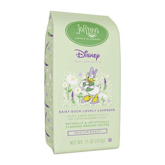 Joffrey???Coffee - Disney Daisy Duck Lovely Lavender | Amber Honey and Lavender Coffee, Medium Roast (Ground, 11oz)